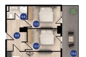 იყიდება 3 ოთახიანი ბინა - თბილისი